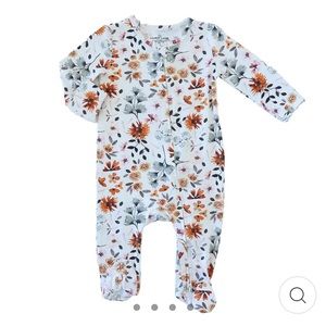 Caden Lane Lorelai’s Floral Zipper Footie